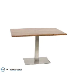 Mesa Noel inox rectangular exterior: elegante y durable