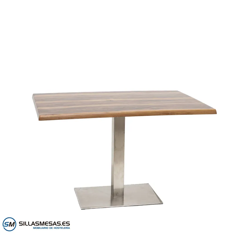 Mesa Noel inox rectangular exterior: elegante y durable