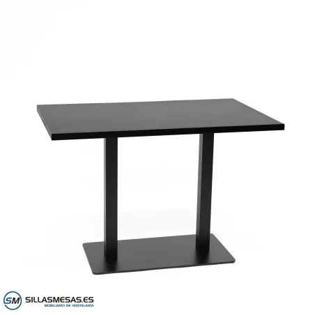 Mesa Noel doble epoxi base negra: Resistencia y diseño