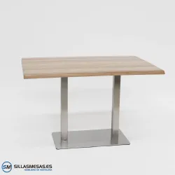 Mesa Noel doble inox exterior: lujo resistente