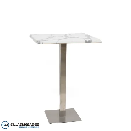 Mesa alta Noel inox exterior: diseño resistente