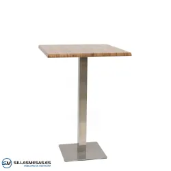 Mesa alta Noel inox exterior: diseño resistente