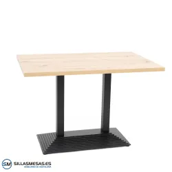 Mesa Pirámide Doble Interior acero epoxi negro