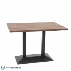 Mesa Pirámide Doble Interior acero epoxi negro