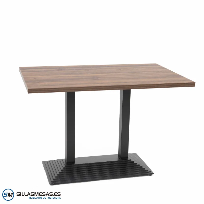 Mesa Pirámide Doble Interior acero epoxi negro