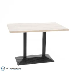 Mesa Pirámide Doble Interior acero epoxi negro