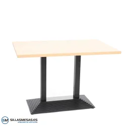 Mesa Pirámide Doble Interior acero epoxi negro