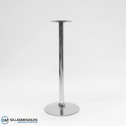 Armazón de mesa alta F cromado 110 cm ideal para bar
