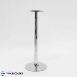 Armazón de mesa alta F cromado 110 cm ideal para bar