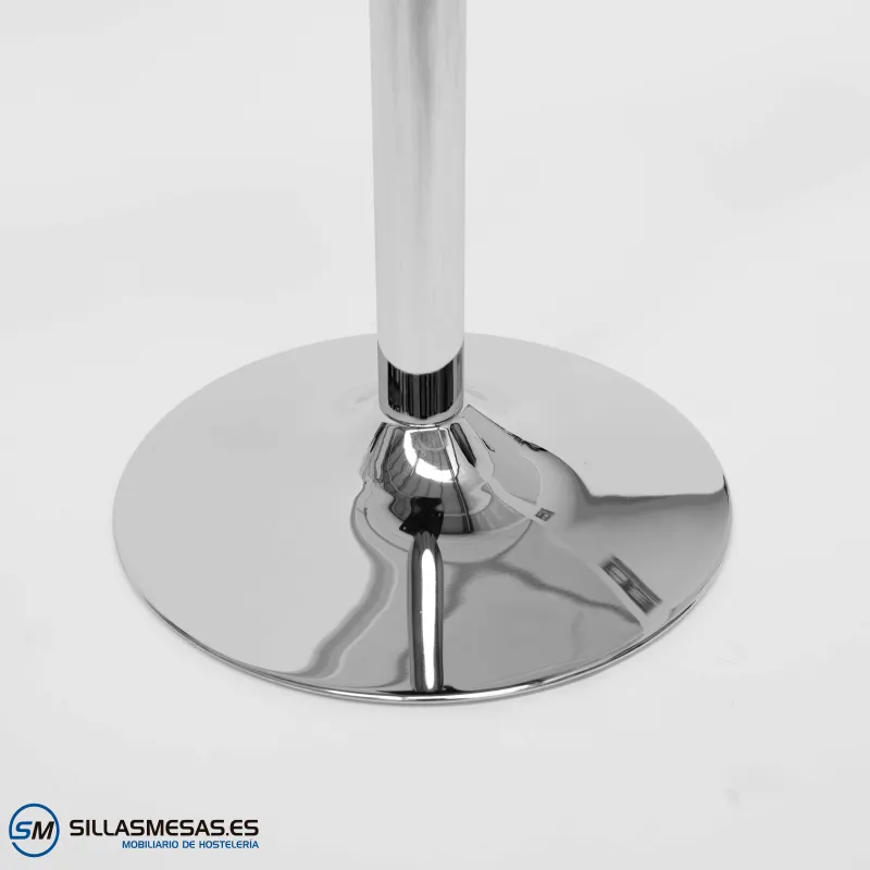 Armazón de mesa alta F cromado 110 cm ideal para bar