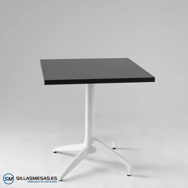 Mesa abatible Florida interior pie blanco: diseño ligero