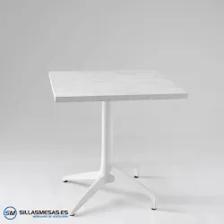 Mesa abatible Florida interior pie blanco: diseño ligero