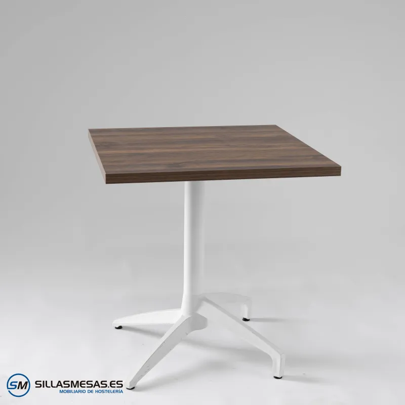 Mesa abatible Florida interior pie blanco: diseño ligero