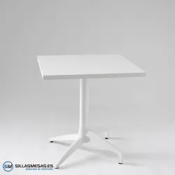 Mesa abatible Florida interior pie blanco: diseño ligero