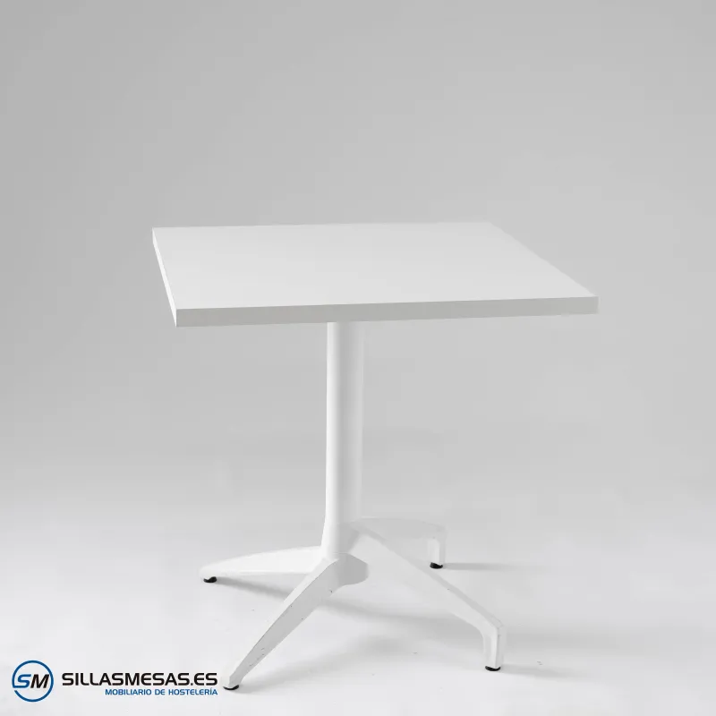 Mesa abatible Florida interior pie blanco: diseño ligero