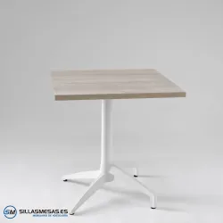 Mesa abatible Florida interior pie blanco: diseño ligero