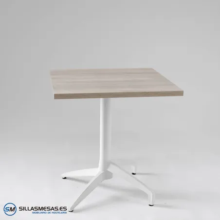 Mesa abatible Florida interior pie blanco: diseño ligero