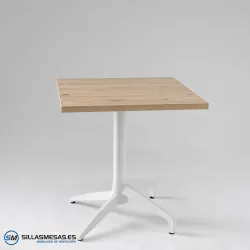 Mesa abatible Florida interior pie blanco: diseño ligero