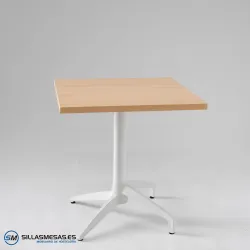 Mesa abatible Florida interior pie blanco: diseño ligero