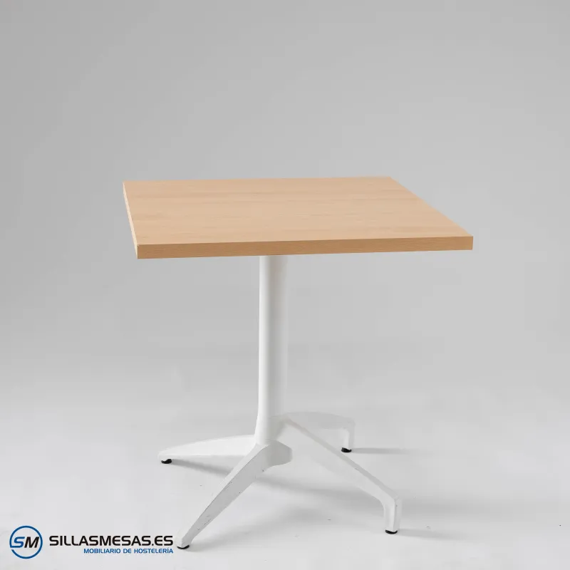 Mesa abatible Florida interior pie blanco: diseño ligero