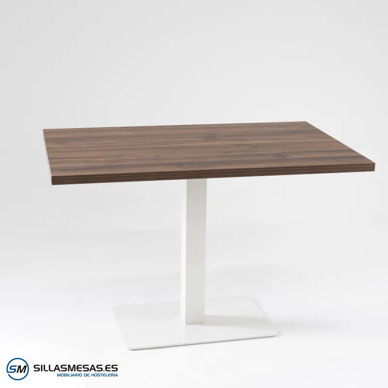 MESA NOEL RECTANGULAR INTERIOR pie blanco