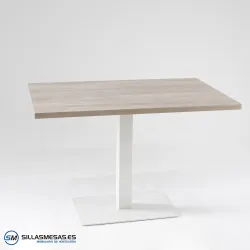 MESA NOEL RECTANGULAR INTERIOR pie blanco