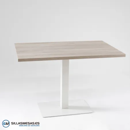 MESA NOEL RECTANGULAR INTERIOR pie blanco