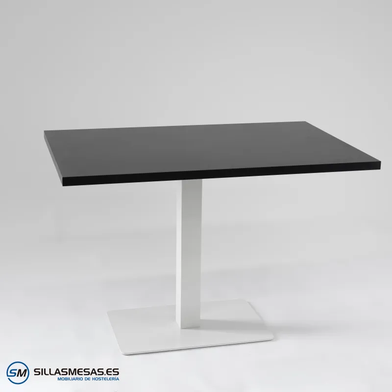 MESA NOEL RECTANGULAR INTERIOR pie blanco
