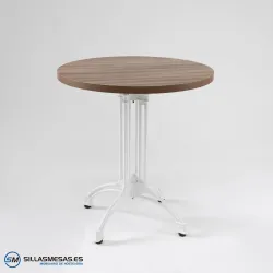 MESA VIENA REDONDA INTERIOR pie blanco