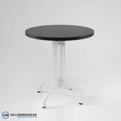 MESA VIENA REDONDA INTERIOR pie blanco