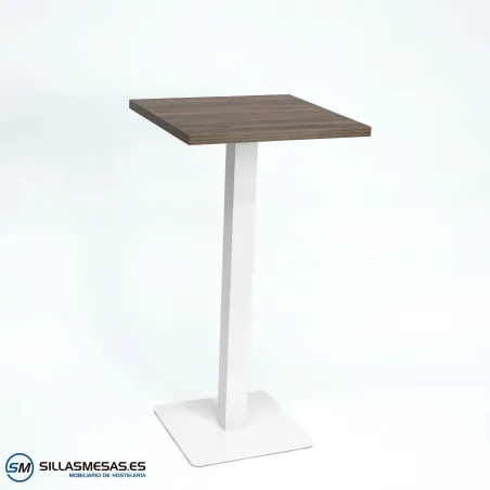 MESA ALTA NOEL INTERIOR pie blanco