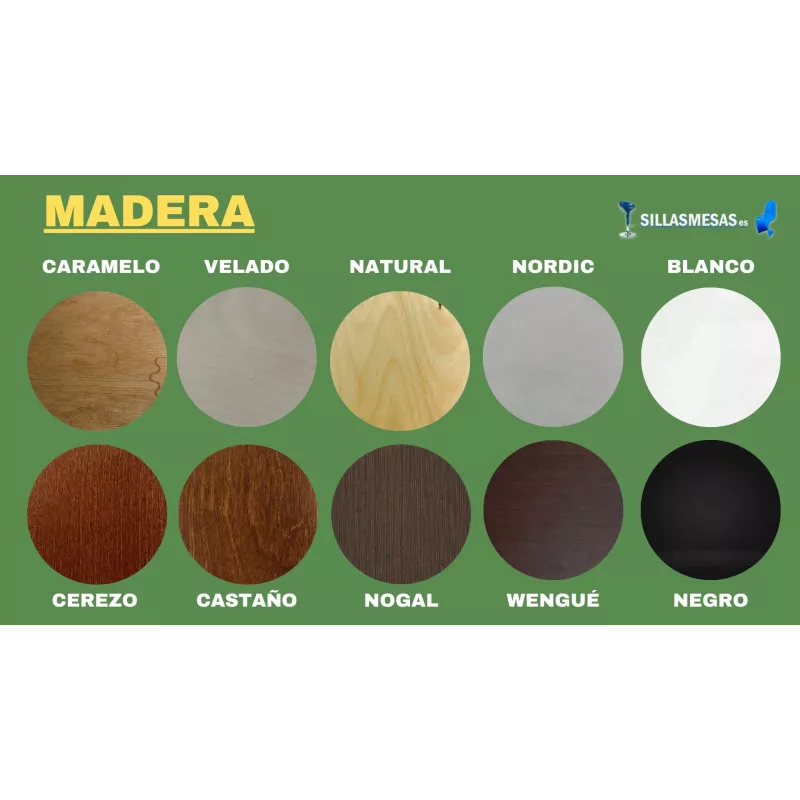CONJUNTO 2 TABURETES TOLIX ASIENTO MADERA y 1 MESA ALTA NOEL - Ref CJ0002