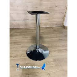 Mesa F DOBLE EXTERIOR pie cromado - Ref 354-CRE