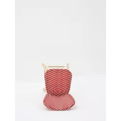 Taburete PARISINO rojo y blanco - Ref K-02-11