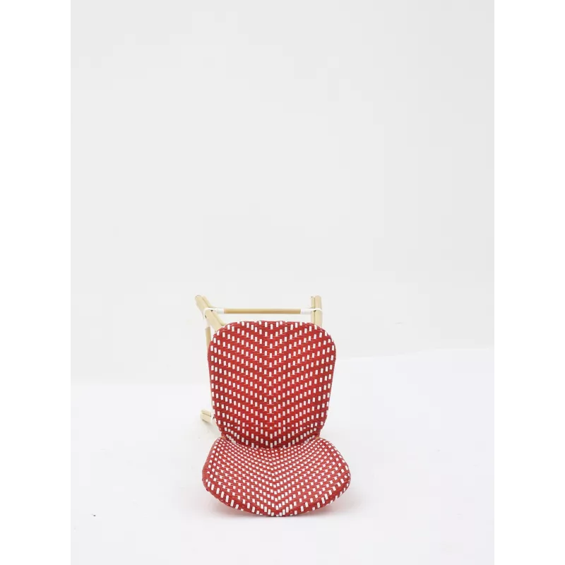 Taburete PARISINO rojo y blanco - Ref K-02-11