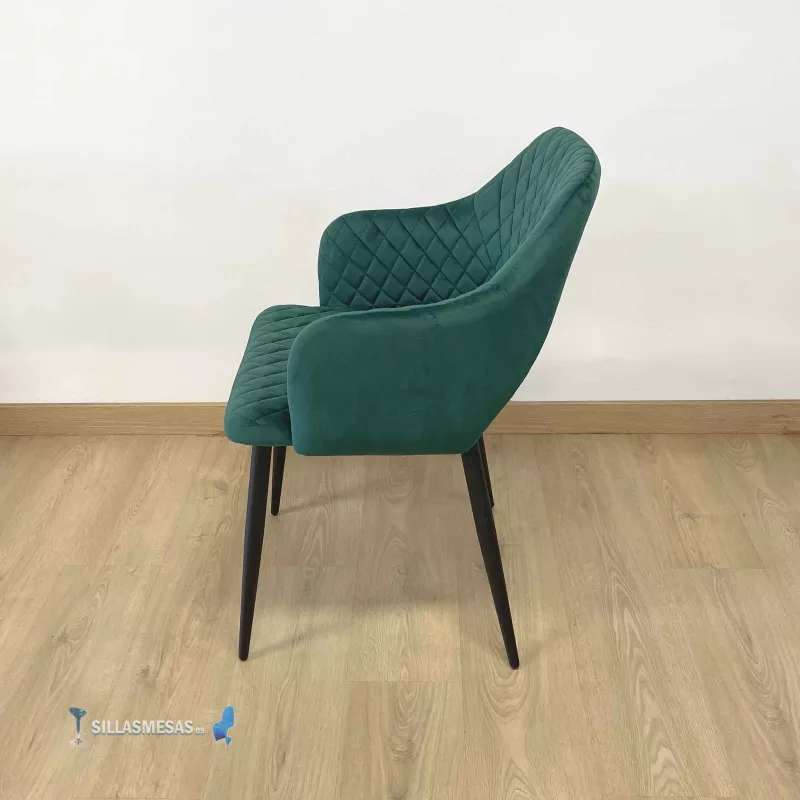 Sillón VELVET verde - Ref SM-SG