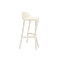 Taburete TOLIX metalizado y asiento madera