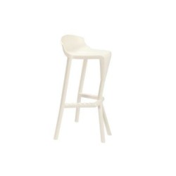 Taburete TOLIX metalizado y asiento madera