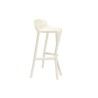 Taburete TOLIX metalizado y asiento madera