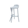 Taburete TOLIX blanco y asiento de madera