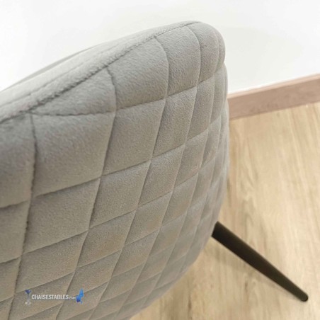 Silla TOLIX metalizada con asiento de madera