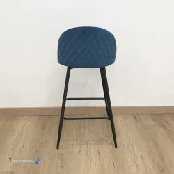 Taburete VELVET Azul sin brazos