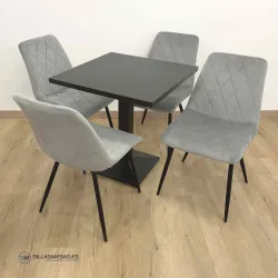 Mesa Daniela interior: metal elegante y resistente