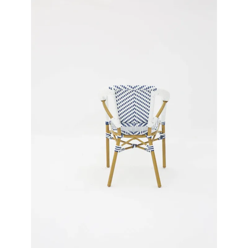 Sillón hosteleria estilo PARISINO , color azul y blanco