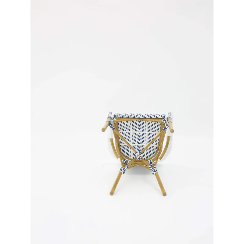 Sillón hosteleria estilo PARISINO , color azul y blanco