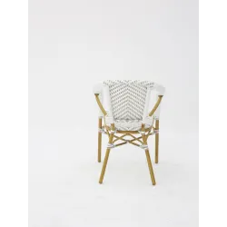 Sillón hosteleria estilo PARISINO , color blanco y gris