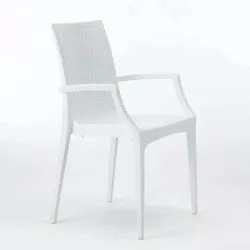 Conjunto 4 SILLONES HUGO y 1 Mesa MIAMI EXTERIOR