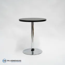 Mesa F REDONDA INTERIOR pie cromado