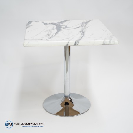 Silla TOLIX metalizada con asiento de madera