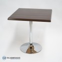 Silla TOLIX metalizada con asiento de madera